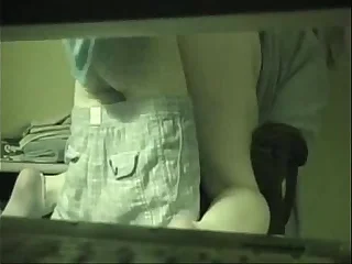 Hidden cam foul-smelling dad fucking mom at her desk